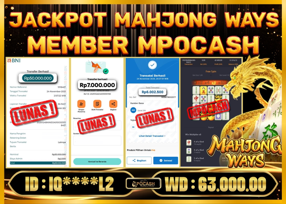MPOCASH JACKPOT MAHJONG WAYS